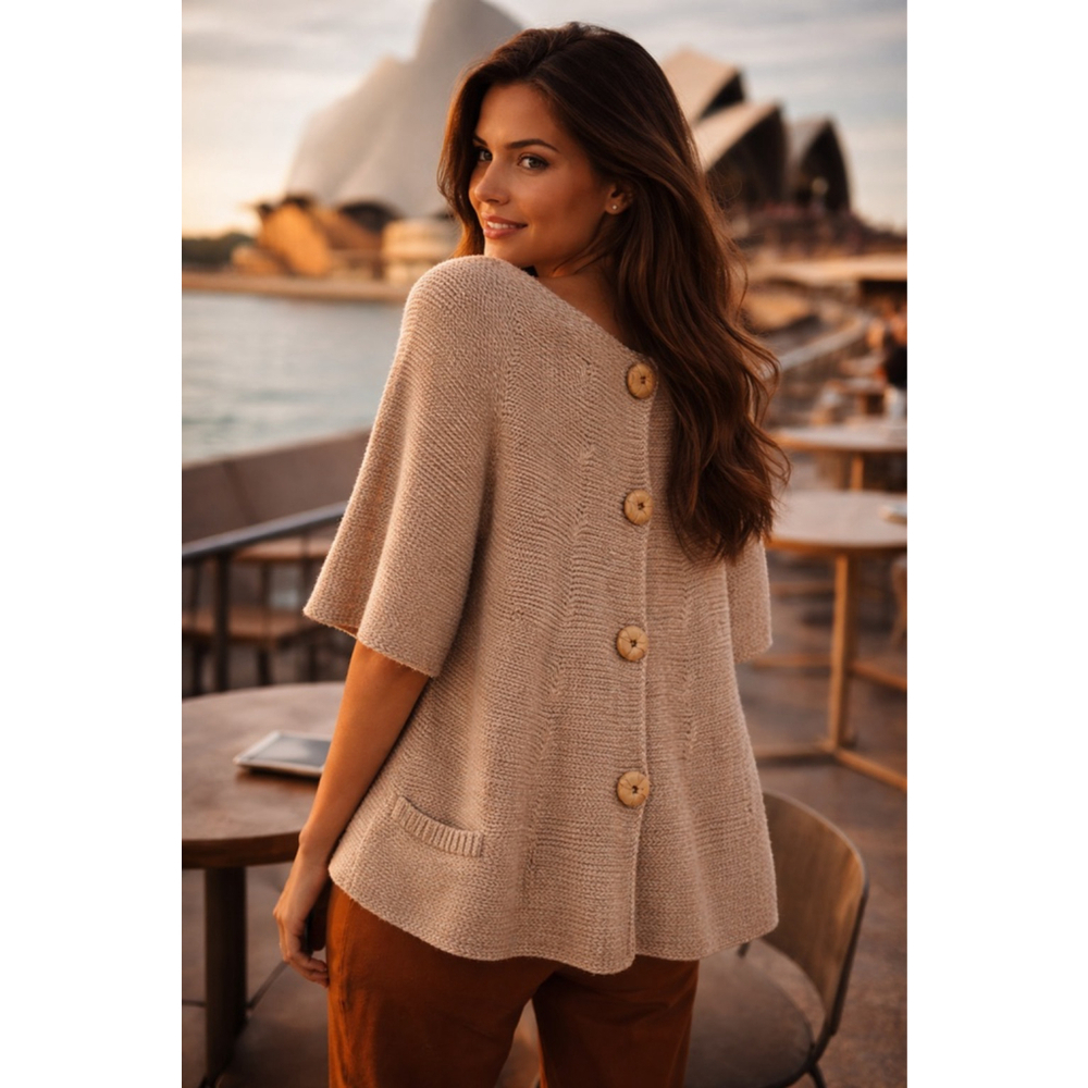 MANOUSH Chunky Knit Wool‎ Cardigan Boho Oversized Neutral Cozy Quiet Luxury